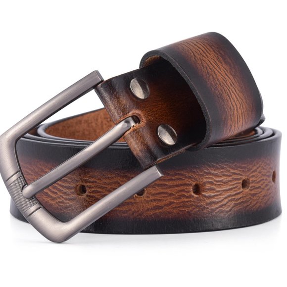 Custom Handmade Premium Leather Belt Perfect Gift For Him. Personalize It Today - Picture 2 of 14